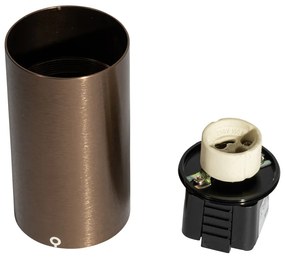 Faretto moderno bronzo scuro per sistema a binario monofase GU10 50mm - Iconic Ruby Honey