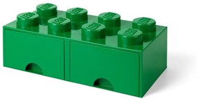 Contenitore verde con 2 cassetti - LEGO®