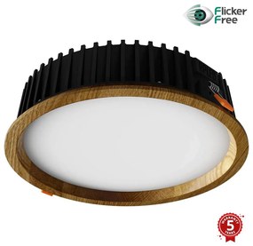 APLED - Lampada LED RONDO WOODLINE LED/18W/230V 3000K diametro 26 cm quercia legno solido