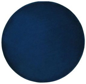 Tappeto viscosa blu scuro ⌀ 140 cm GESI II Beliani