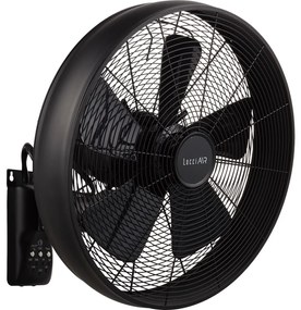 Lucci air 213124 - Ventilatore da parete BREEZE 55W/230V nero + tc