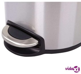 EKO Pattumiera a Pedale Serene 30 L Argento Opaco