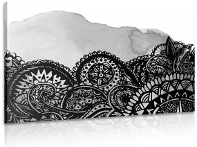 Stampa su tela – Mandala in bianco e nero