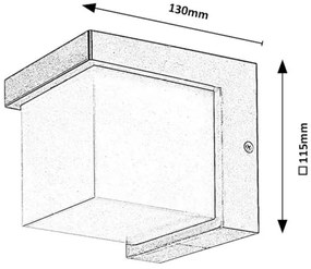 Rabalux 77095 - Applique a LED da esterno ANDELLE LED/10W/230V IP54 nero