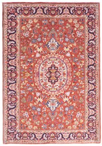 Ghom Tappeto 160 x 110 Rosso (Iran) Annodato A Mano
