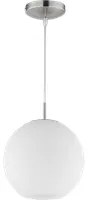 Lampada Sospensione Moderna 42W Sfera Vetro Bianca 25 cm Moon GD Trio