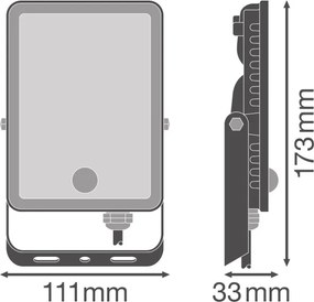 Ledvance - Proiettore LED da esterno con sensore FLOODLIGHT LED/20W/230V 6500K IP65