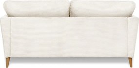 Divano in velluto a coste bianco 170 cm Paris - Scandic