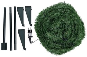 Aigostar - Albero di Natale LED da esterno 80xLED/230V 1,2m IP44 verde bianco caldo