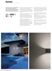 Redo 90375 - Applique LED da esterno KAMAL LED/6W/230V 3000K IP54 bianca