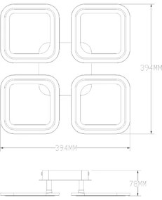 Zuma Line MS232040R-WH-Luce LED dimmerabile STELLAR LED/30W/230V 3000-6000K white+RC