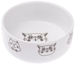 Ciotola per gatti in ceramica bianca, 300 ml - Dakls