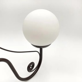 Brilagi - LED Lampadario a sospensione con catena COTTAGE 5xG9/40W/230V marrone/bianco