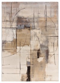 Tappeto grigio/beige 133x190 cm Beruti – Universal