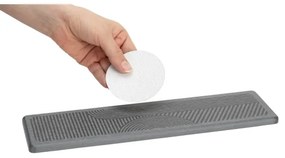 WENKO 54957100 - Tappetino antigoccia DAMON 30x8 cm grigio