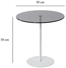 Tavolino CHILL 50x50 cm bianco/nero