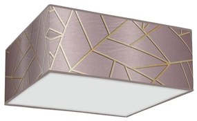 Plafoniera  ZIGGY 3xE27/60W/230V rosa/oro