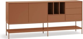 Cassettiera color mattone 220x98x45 cm Platt – Teulat