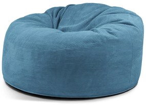 Puof a sacco blu con rivestimento in velluto a coste Om 135 – SLOWDOWN