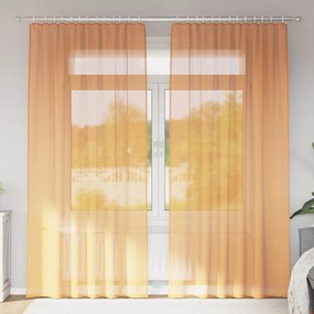 Tende İn Voile Con Passanti 2 Pz Arancio 140x245 Cm /