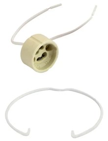 Applique da Soffitto in Gesso Pitturabile H130mm 1xGU10