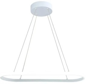 Lampadario LED moderno Daytona bianco, luce naturale 3000 lumen