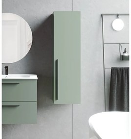 Colonna per mobile bagno Mia VISOBATH 1 anta P 27 x L 35 x H 120 cm verde muschio laccato truciolare