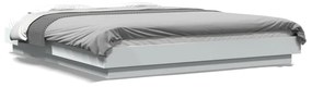 Giroletto Con Luci Led Bianco 160x200 Cm İn Legno Multistrato /