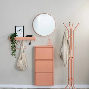 Appendiabiti color salmone in metallo ø 40x170 cm Jessy – Spinder Design