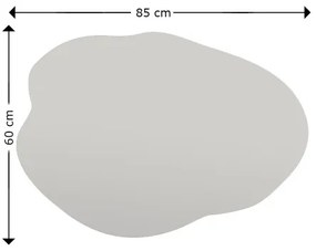 Specchio da parete OHHO 85x60 cm nero