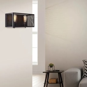 Brilliant - Applique MAZE 2xE27/40W/230V nero