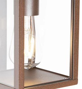 Lampa da parete per esterni marrone ruggine con sensore di movimento IP44 - Charlois