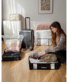 Contenitore nero sotto il letto XXL Black Edition 3D, 145 l - Compactor