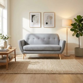 HANSEL - divano stile scandinavo in tessuto