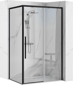 Cabina doccia SOLAR BLACK MAT 100x80