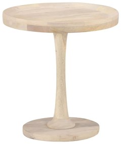 Tavolino di servizio Ø50x55 cm in legno massello di mango