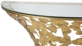 Console da muro elegante con design a foglia cm 120x40,5x37,2