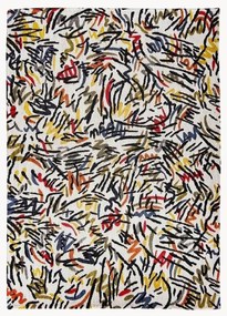 Tappeto jacquard a tessitura piatta Graffito