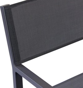 SPLENDOR - poltrona da giardino in alluminio e textilene impilabile