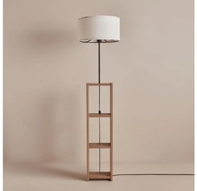 Lampada da terra AYD 1xE27/40W/230V marrone/bianco