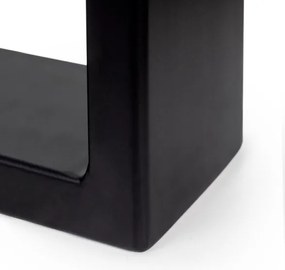 Gambe da tavolo Square rettangolari 72x60 cm in acciaio verniciato nero