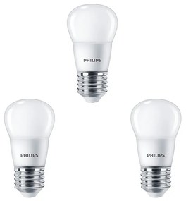 Philips - 3-pack Lampadina LED 5W Plastica Corona (470lm) E27