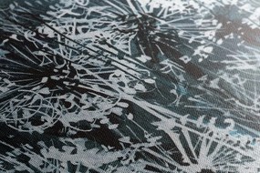 Quadro su tela – Soffione con elementi astratti