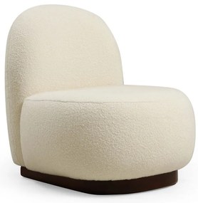 Poltrona bianca in tessuto bouclé Tina - Artie