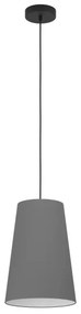 Eglo 390135 - Lampadario a sospensione con filo PETROSA 1xE27/40W/230V grigio