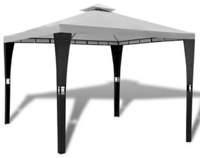 Gazebo con Tetto 3x3 m Crema Bianco