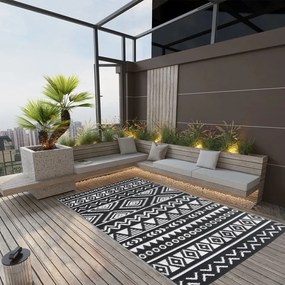 Tappeto Da Esterni Arakıl Nero 120x180 Cm İn Pp /