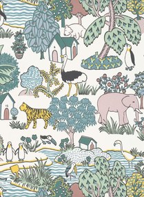 Little Greene Carta da parati Animal Kingdom - Florence