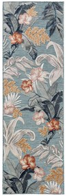 benuta Basic Passatoia Flora Multicolor 80x250 cm - Tappeto design moderno soggiorno