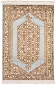 Cashmere Silk Tappeto orientale 90 x 60 (Indian) Annodato A Mano